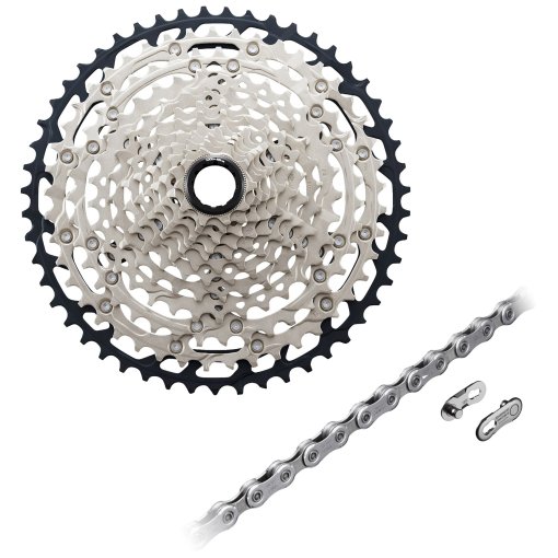Immagine prodotto da Shimano SLX Kit parti di usura 12 velocità – Cassetta CS-M7100 + Catena CN-M7100