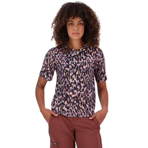 Photo produit de Mons Royale T-Shirt Femme - Icon Merino - rock leopard