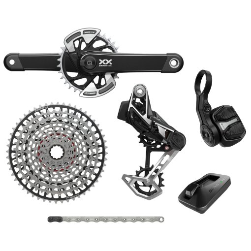 Photo produit de SRAM Groupe de Dérailleur - XX Eagle Transmission - AXS | T-Type | D2 - avec Pédalier à Wattmètre