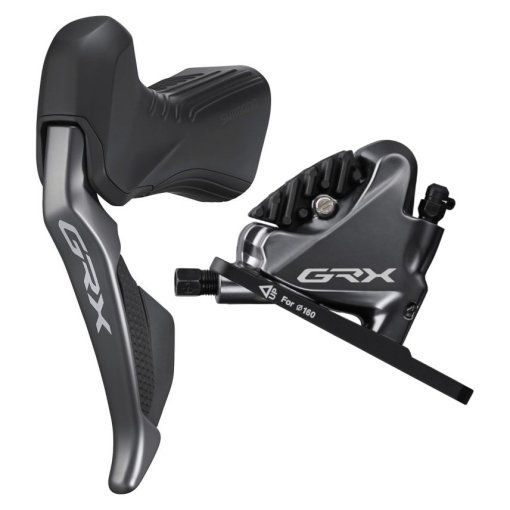 Foto de Shimano Freno Disco Hidráulico - GRX Di2 ST-RX815 + BR-RX810 - Flat Mount - 2x11 Velocidades - Set Delantero
