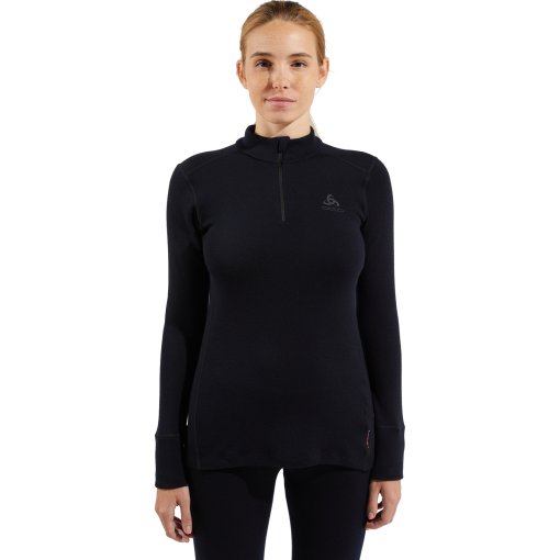 Foto de Odlo Camiseta Interior Manga Larga Mujer - Natural Merino 260 Half-Zip - negro