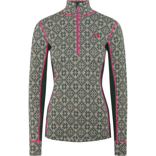 Foto de Kari Traa Camiseta Interior Manga Larga Mujer - Rose Half Zip - thyme