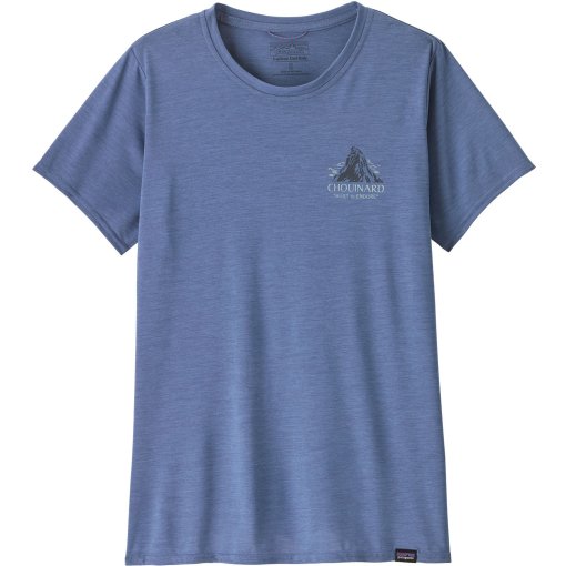 Immagine prodotto da Patagonia Maglietta Donna - Capilene Cool Daily Graphic - Lands - Chouinard Crest: Current Blue X-Dye
