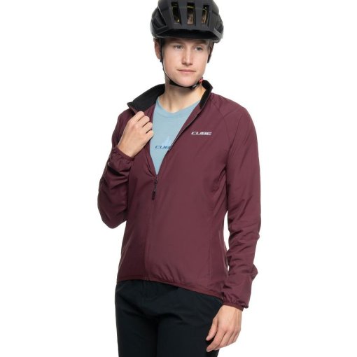 Immagine prodotto da CUBE Giacca a Vento Donna - ROAD/XC CMPT - bordeaux