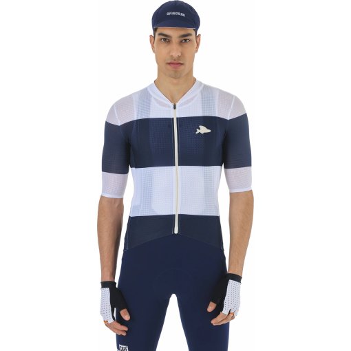 Foto de Café du Cycliste Maillot de Manga Corta Hombre - Angeline - navy/white