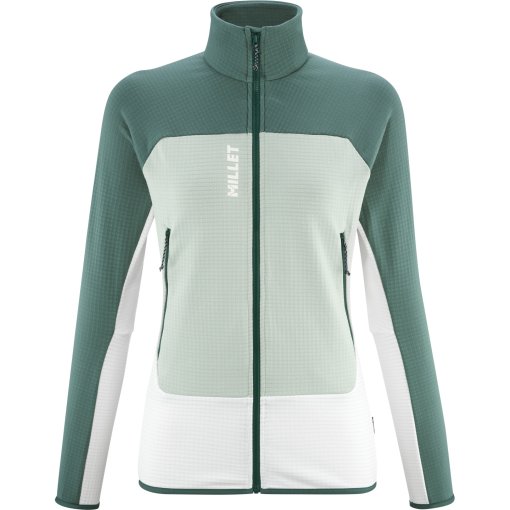 Foto de Millet Chaqueta Polar Mujer - Fusion Grid - Foggy Dew/Bottle