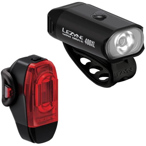Photo produit de Lezyne Kit Éclairage - Mini Drive 400 XL / KTV Drive+ - satin black/black