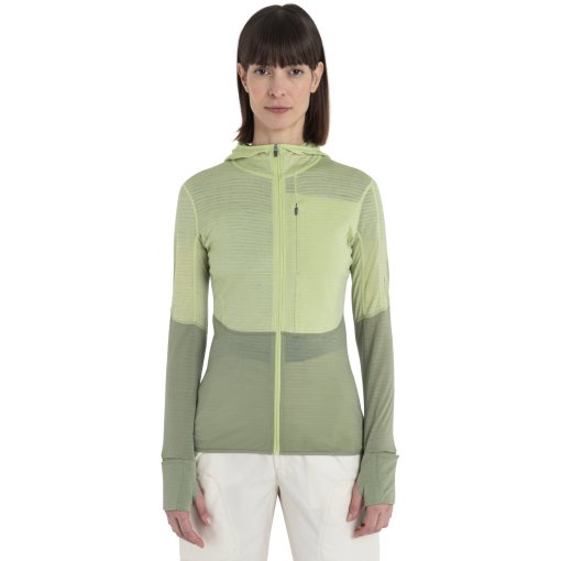 Foto de Icebreaker Chaqueta con Capucha Mujer - 200 Realfleece™ Descender - Glazen/Lichen