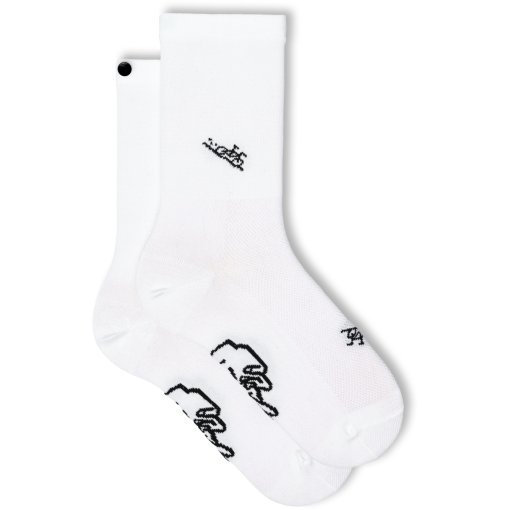 Productfoto van FINGERSCROSSED Classic Andiamo! Fietssokken - Bicicletta - White