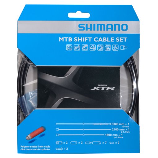 Foto de Shimano Kit de Cable de Cambio - MTB | Acero Inoxidable | con Revestimiento de Polímero