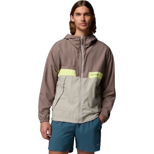Produktbild von Columbia Spire Valley Windbreaker Kapuzenjacke Herren - Iron/Flint Grey/Neon Light
