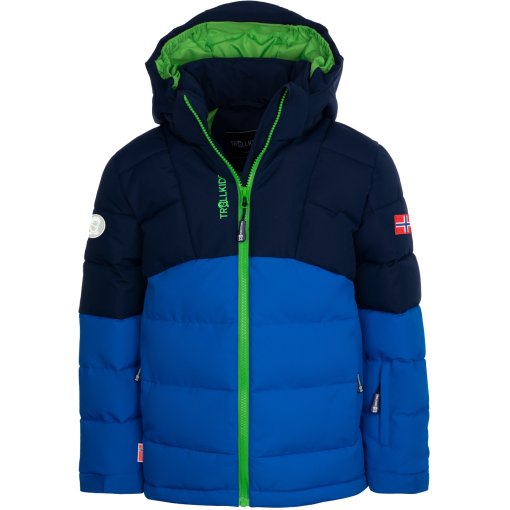 Foto de Trollkids Chaqueta Niño - Gryllefjord - Navy/Medium Blue/Bright Green