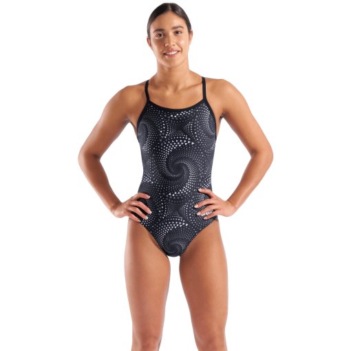 Produktbild von arena Performance Fireflow Lightdrop Back Badeanzug Damen - Schwarz-Team Schwarz