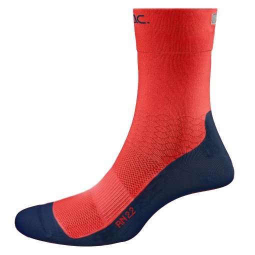 Foto van P.A.C. Original RN 2.2 Running Reflective Ultralight Long Sokken voor heren - Neon Coral