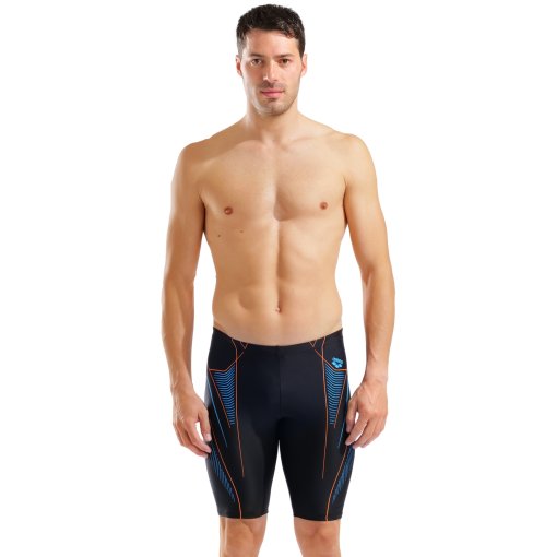 Productfoto van arena Feel Neo Stream Zwem Jammer Mannen - Black/Turquoise/Team Orange