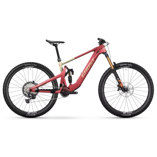 Foto de Ghost Bicicleta Eléctrica de Montaña Carbono - PATH RIOT CF Full Party - 2025 - seismic red / yellow glacial sand - glossy