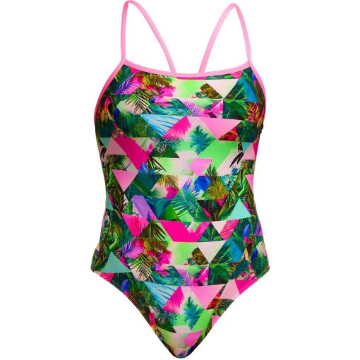 Produktbild von Funkita Single Strap Eco Badeanzug Damen - Sub Lime