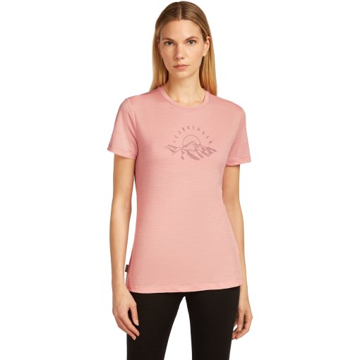 Foto de Icebreaker Camiseta Mujer - Merino 150 Tech Lite Sunrise Summit - Blush