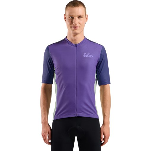 Immagine prodotto da Odlo Maglia da Ciclismo a Zip Intera Uomo - Essentials con Stampa Vintage - afterparty