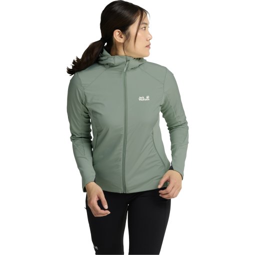 Foto de Jack Wolfskin Astrotrail Hybrid Chaqueta con capucha para mujer - green zinnia