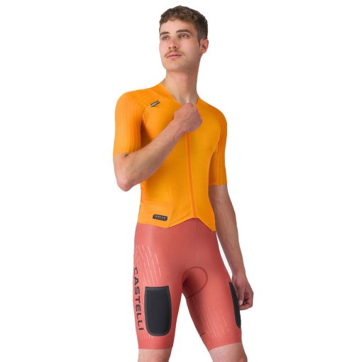 Picture of Castelli Unlimited Speedsuit Men - vivid orange/hot sauce-black 863