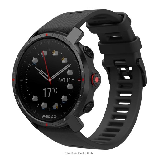 Produktbild von Polar Grit X Pro GPS Multisport Uhr - schwarz