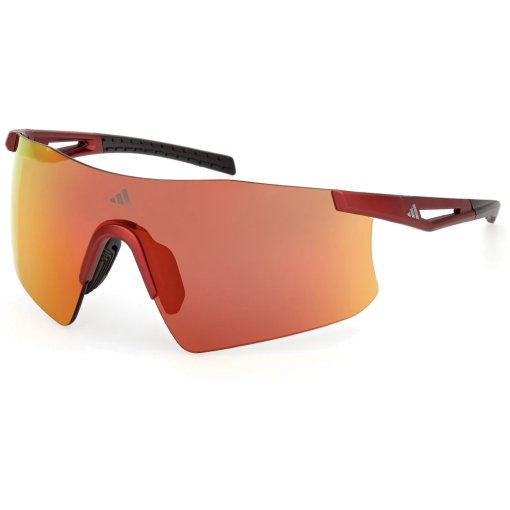 Photo produit de adidas Kaphiros SP0122 Lunettes - Matte Red / Roviex Mirror