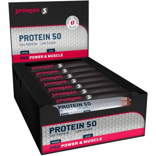 Foto de SPONSER Barrita de Proteína - Protein 50 Bar Chocolate - 25x50g