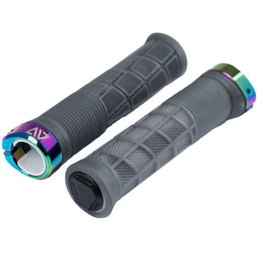 Produktbild von ACID DISRUPT SLIM Lock-On Lenkergriffe - transluzent black´n´oil slick