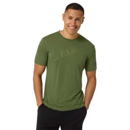 Produktbild von SUPER.NATURAL Hiking T-Shirt Herren - Chive/Dried Tobacco