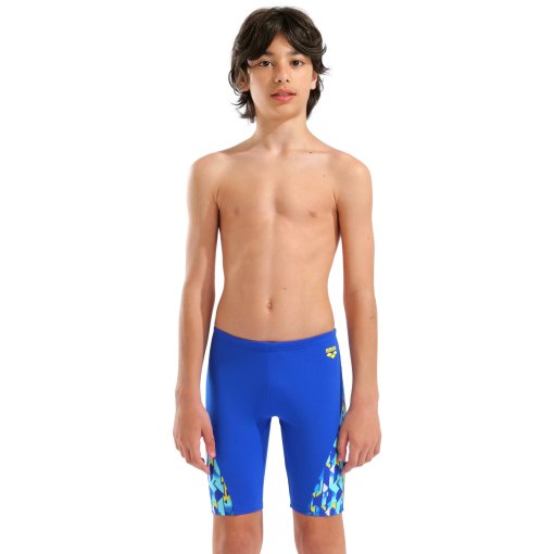 Produktbild von arena Performance Print Jammer Badehose Jungen - Neon Blue/Yellow Multi