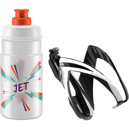 Photo produit de Elite Kit CEO Porte-bidon + Jet e Bouteille 350ml - black/clear/orange