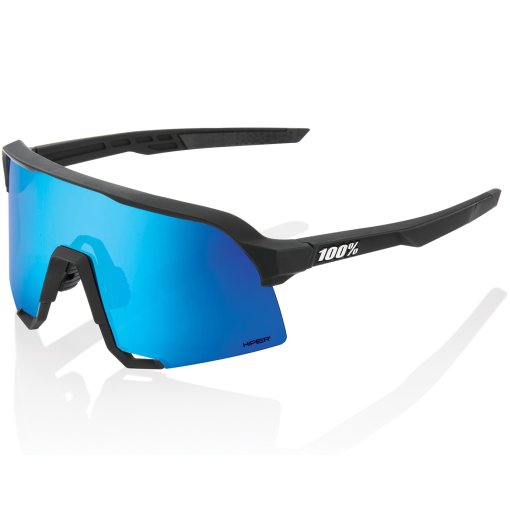 Produktbild von 100% S3 Brille - Matte Black - HiPER Blue Multilayer Mirror | Clear
