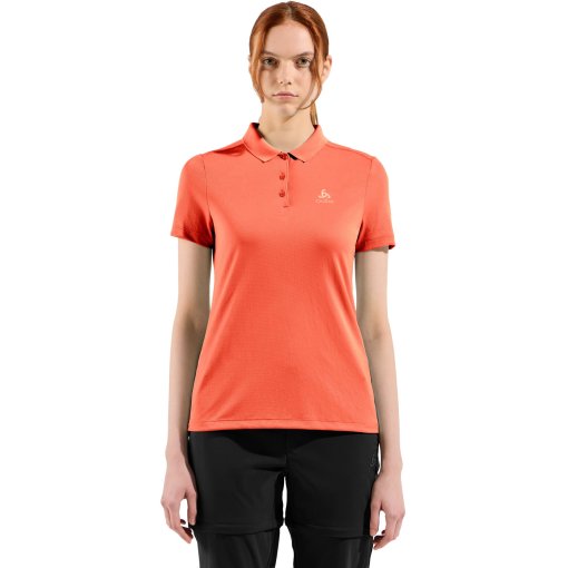 Photo produit de Odlo Polo Femme - F-Dry - living coral