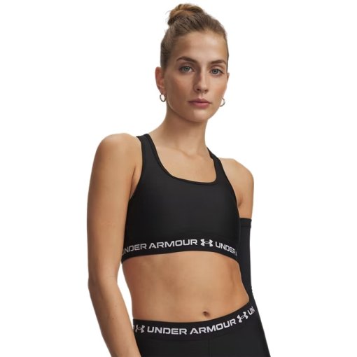 Picture of Under Armour Crossback Mid Sports Bra Women - Ultimate Black/White