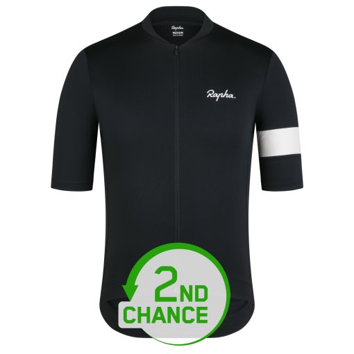 Image of Rapha Core Short Sleeve Jersey Men - black/white - 2nd Choice