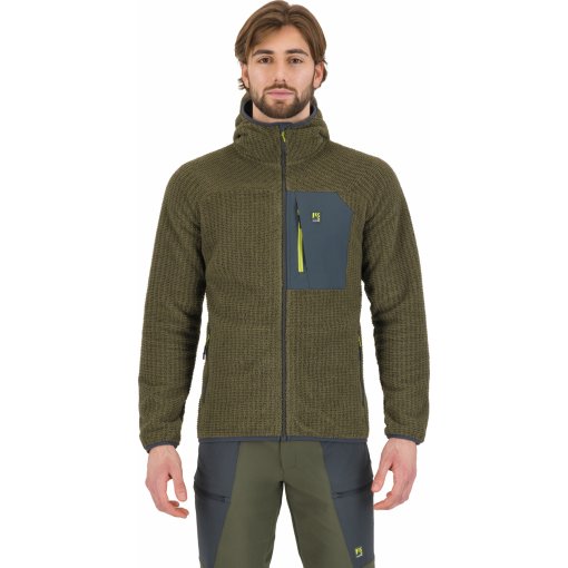 Foto de Karpos Chaqueta Polar Hombre - Rocchetta Evo Hoodie - deep depths/woodl.gray