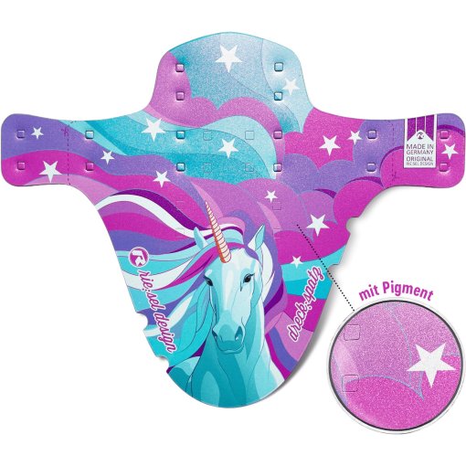 Kuva tuotteesta rie:sel design dreck:spatz Fender for Childrens Bicycles - unicorn