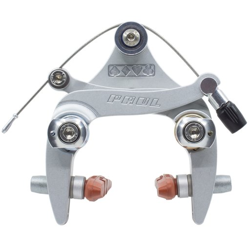 Kuva tuotteesta Paul Component Sidepull Racer Medium Vannejarru Bromptonille - Takakiekko | hopea