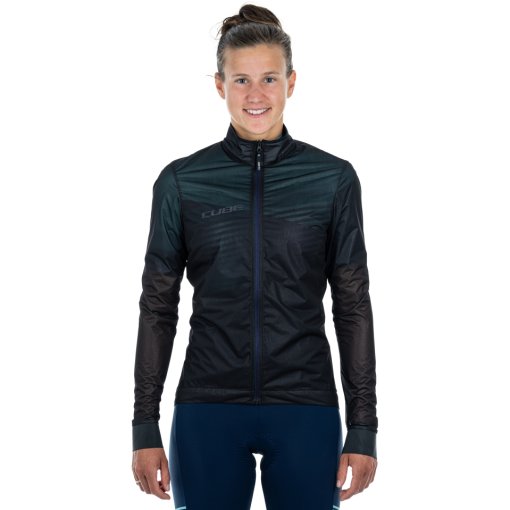 Foto de CUBE Chaqueta Cortavientos Mujer - ROAD/XC Teamline - negro