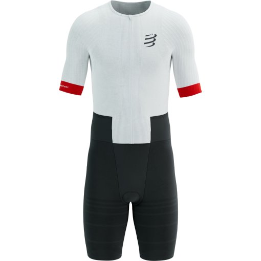 Slika izdelka Compressport Stream Short Sleeve Trisuit Men - white/black