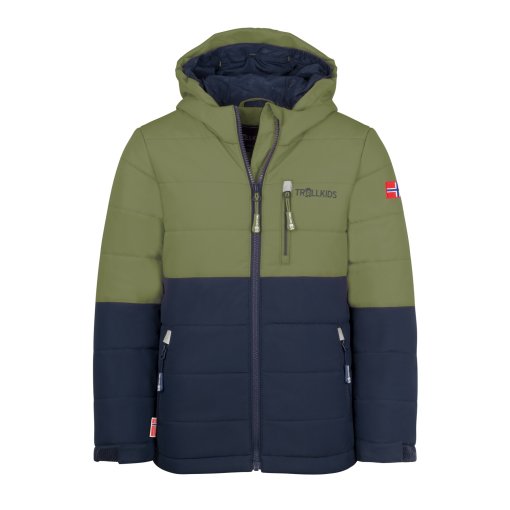 Foto de Trollkids Chaqueta Esquí Niño - Hemsedal XT - Moss/Mystic Blue