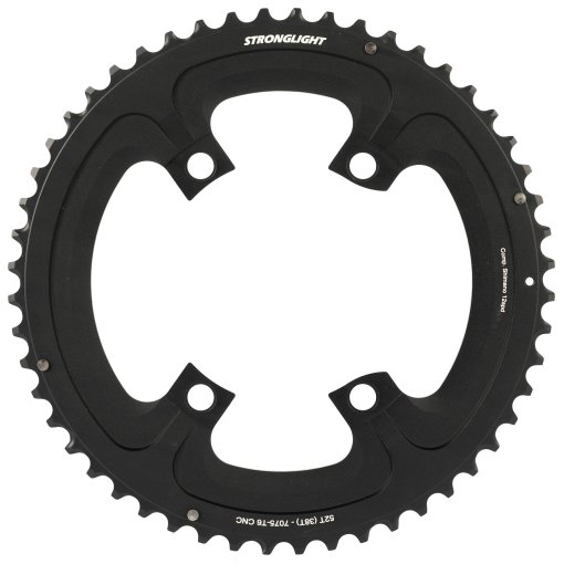 Photo produit de Stronglight Plateau vélo Shimano FC-R8100  - 110BCD | 2x12s | Extérieur - noir