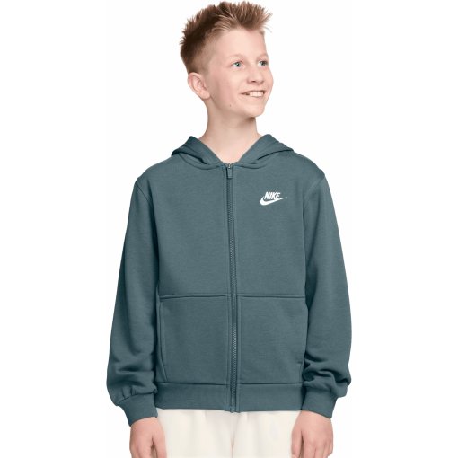 Photo produit de Nike Veste a capuche Enfants - Sportswear Club Fleece - mineral slate/white FD3017-382