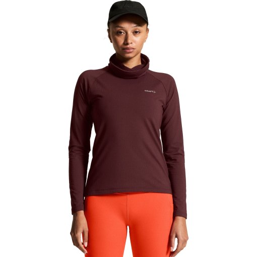 Picture of CRAFT Gain Thermal Funnelneck Sweatshirt Women - Dark Fig