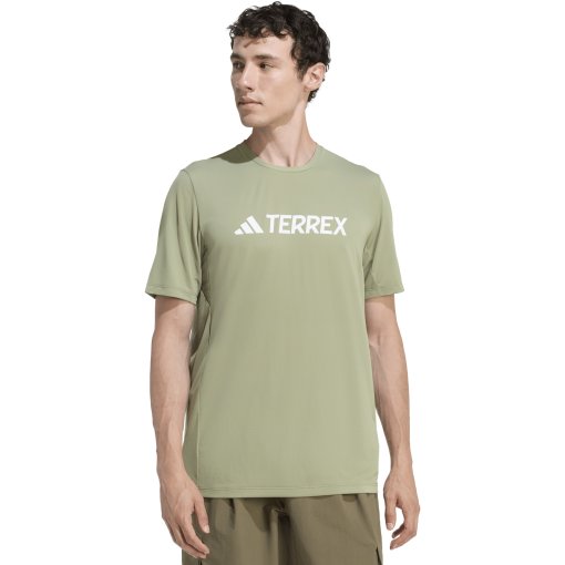 Picture of adidas TERREX Multi Climacool Logo Tech T-Shirt Men - tencel green KB2116
