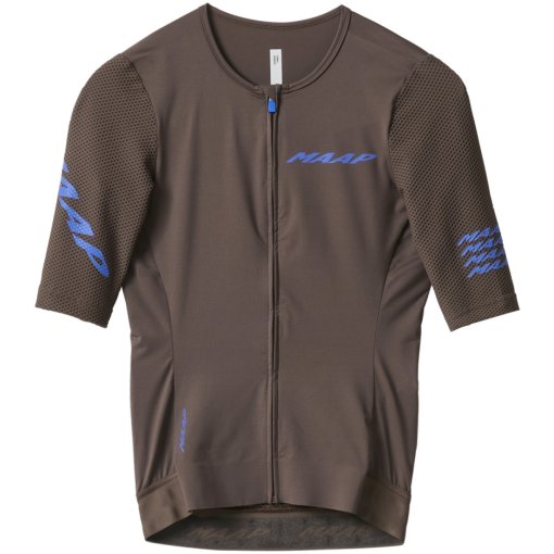 Maillot manches courtes de vélo de route ajusté homme, EDR 2 gris