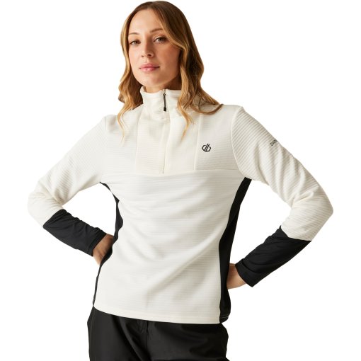 Foto de Dare 2b Midlayer Mujer - Iced 1/4 Zip Core Stretch - 0FU Egret/Black