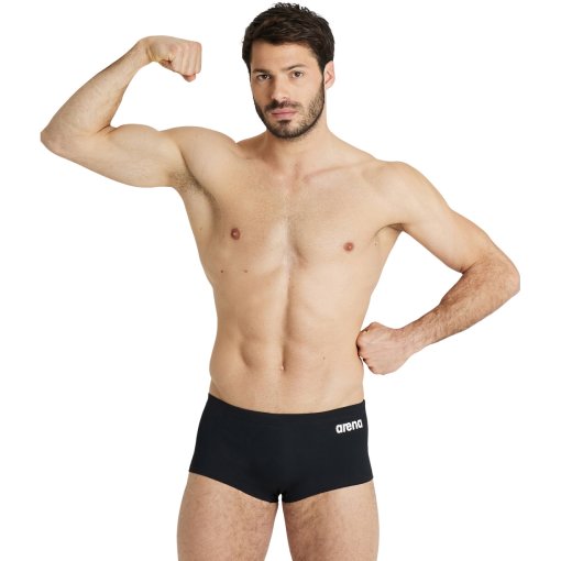 Produktbild von arena Performance Solid Team Low-Waist Badehose Herren - Schwarz/Weiß