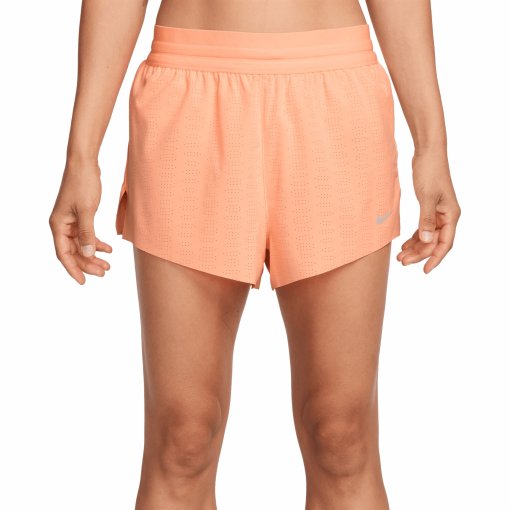 Productfoto van Nike Swift Breathe Hardloop-half-tights voor dames - orange pulse/photon dust/reflective silver IF1678-852
